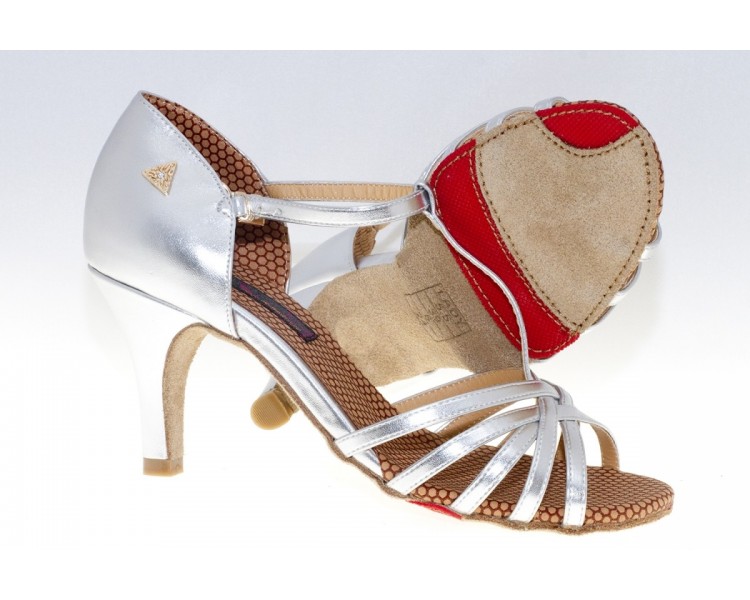 RD2002 75/3 CAMILLE argenté  Real dance-Chaussures de danse femme, fille